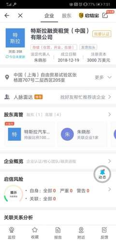 特斯拉在沪成立融资租赁公司 3000万美元布局中国金融市场新策略